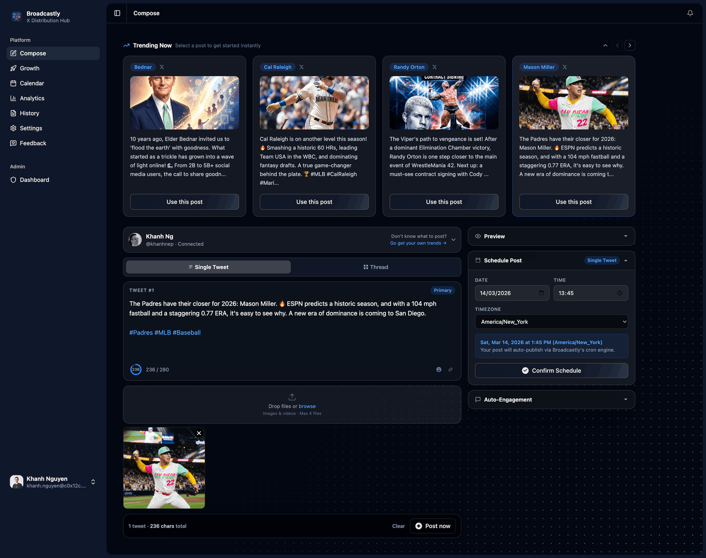 Broadcastly Compose UI